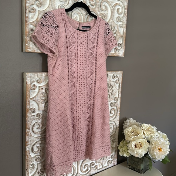 Abercrombie & Fitch Sheath Dress Lace Embroidered X Small - Picture 2 of 10